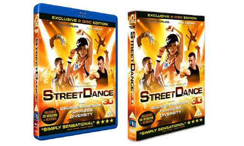 Streetdance 3D DVD and Blu Ray package shots