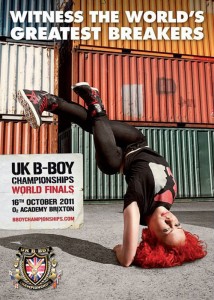 UK BBoy Championships 2011 poster - B-Girl Roxy