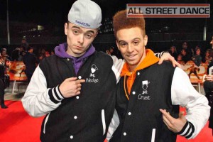 Chris and Wes at the Street Dance 2 Premiere Red Carpet London